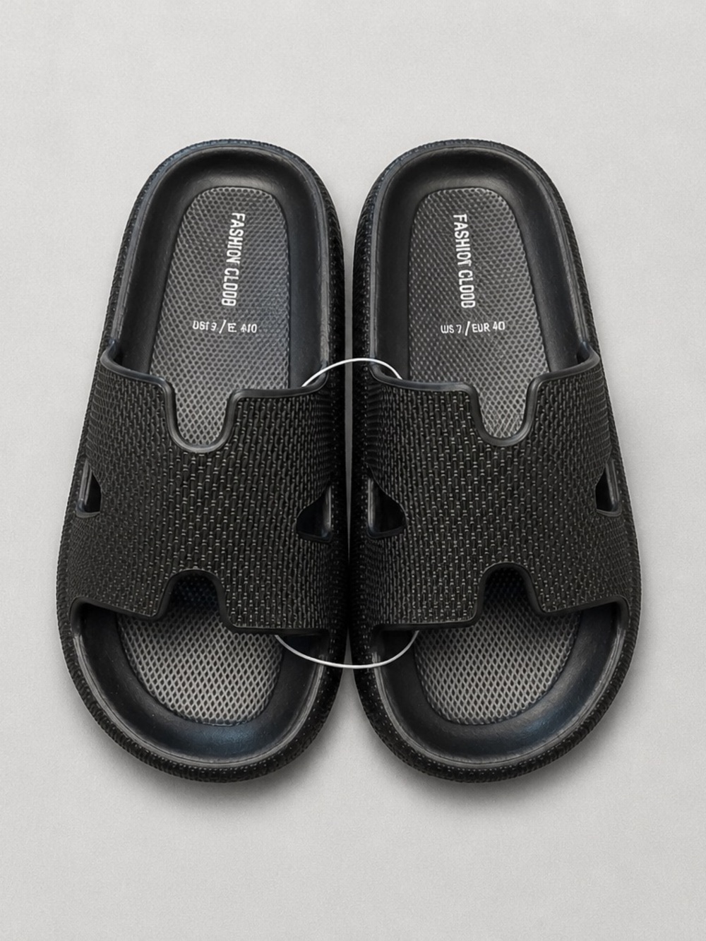 Project Cloud Women's Black Slide Sandals